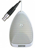Shure MX391W/C плоский настольный кардиоидный конференционный микрофон, белый