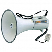 Show ER68S/W мегафон с выносным микрофоном, сиреной, свистком и AUX-входом, 45 Вт