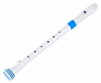 Nuvo Recorder White/Blue блок-флейта сопрано, немецкая система, цвет белый/голубой