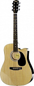 Fender Squier SA-105CE Dreadnought Nat W/Fishman Preamp электроакустическая гитара