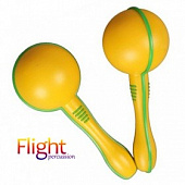Flight FMP-15  маракасы пластиковые, цвет жёлтый