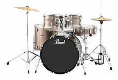 Pearl RS525SC/ C707 ударная установка из 5-ти барабанов, цвет бронзовый металлик + стойки и тарелки